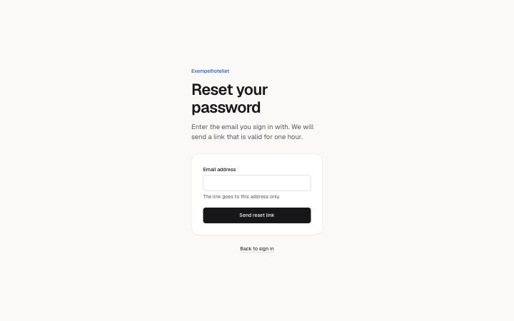 Reset password