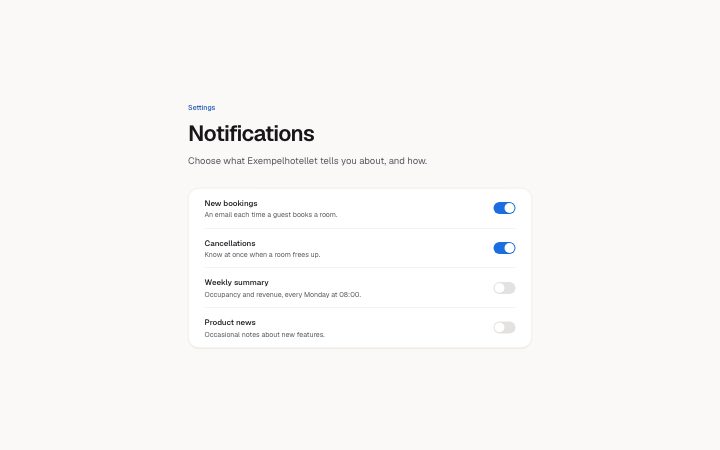 Notification preferences