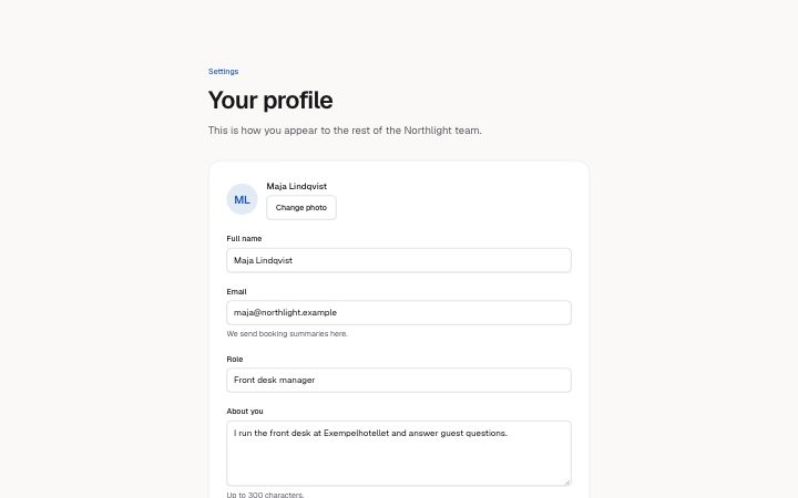 Settings