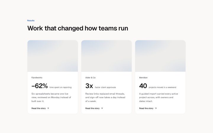 Case studies, cards