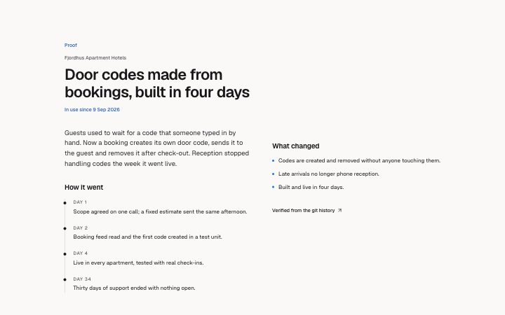 Case study, proof