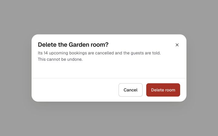 Alert dialog