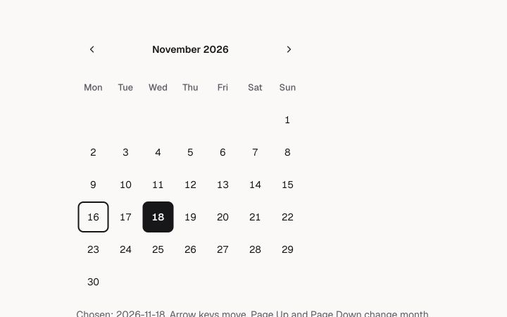 Calendar