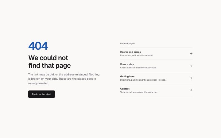 Error blocks