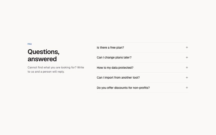 FAQ, list