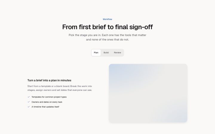 Features, tabs