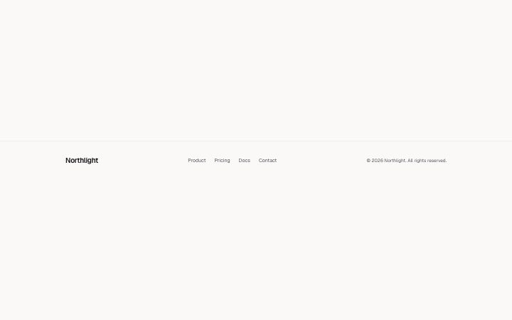 Footer, simple