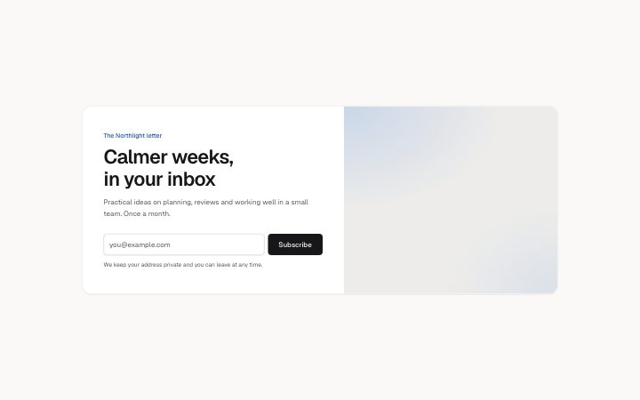 Newsletter blocks