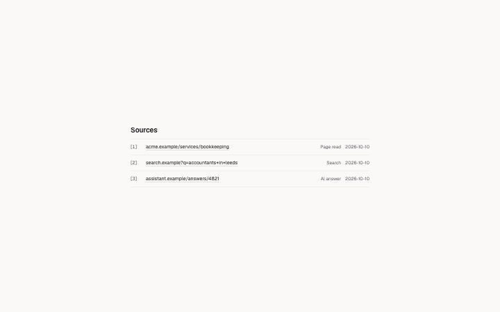 Sources list