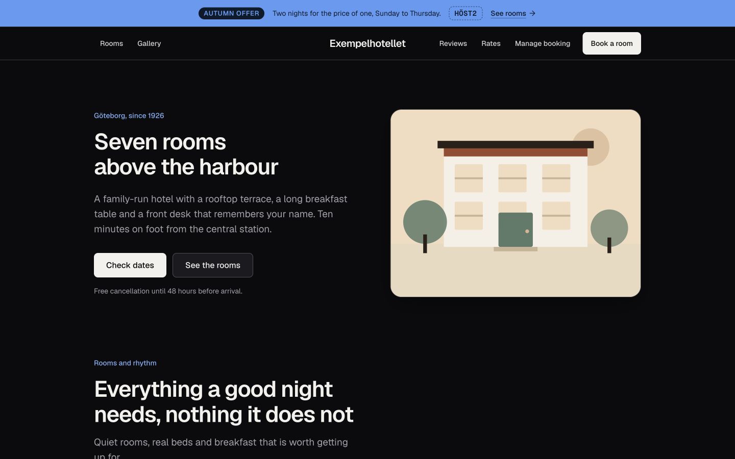 Hotel template
