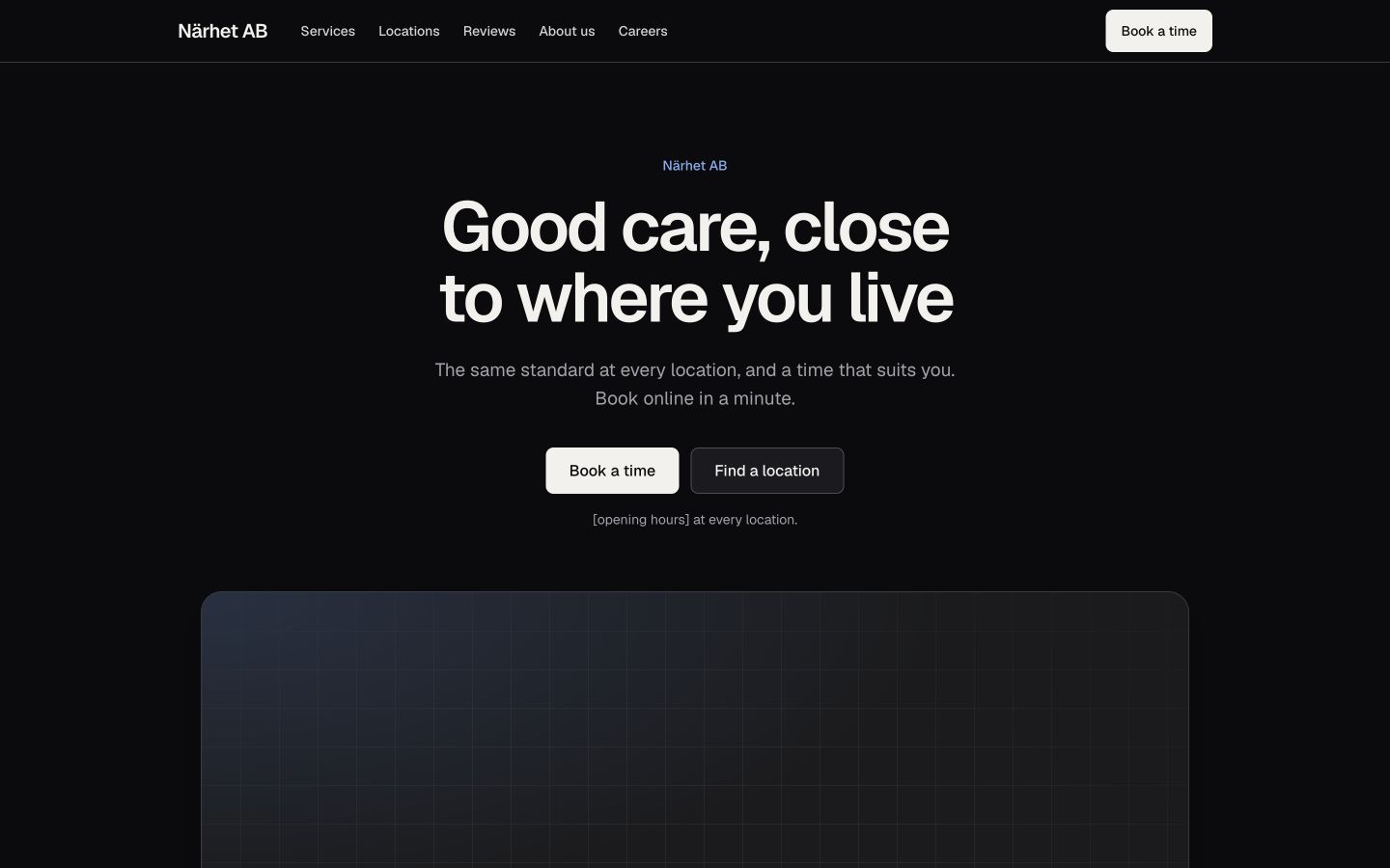 Multi-location local service template
