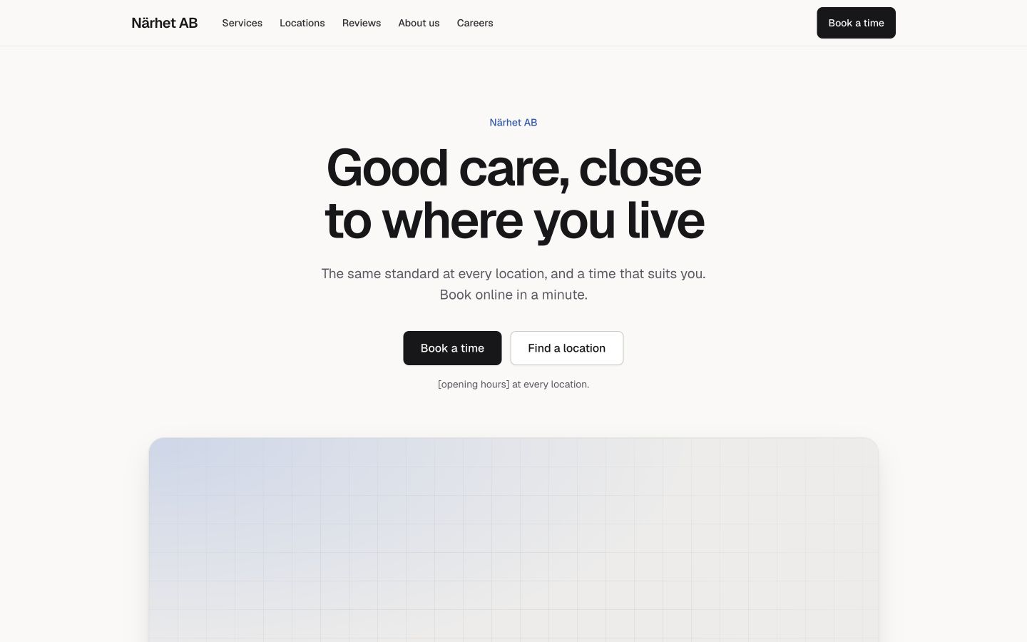 Multi-location local service template